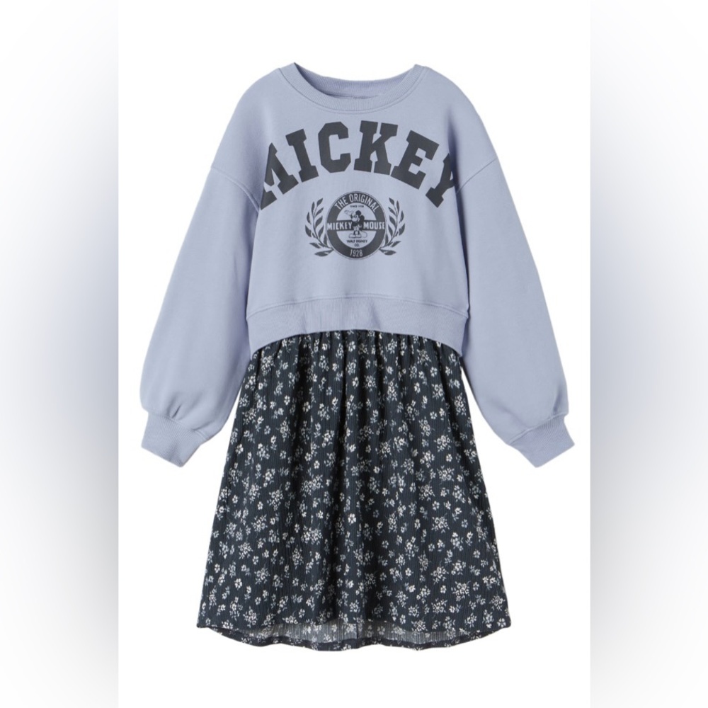 MICKEY MOUSE © DISNEY COMBINATION TEXTURED
DRESS - Sweatshirt & Floral Skirt